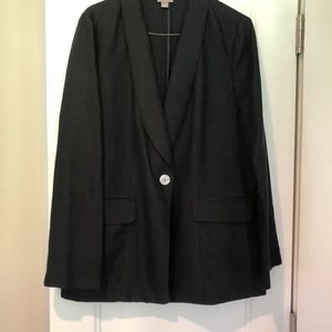 J Jill linen black blazer